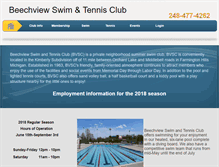 Tablet Screenshot of beechviewswimclub.com